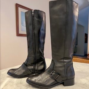 Donald Pliner Black Leather Boots-8 1/2